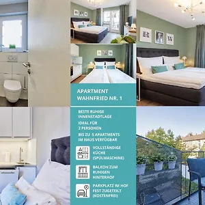 Apartment Wahnfried No1 - Zentrales Wohnen Mit Küche, Duschbad Und Balkon